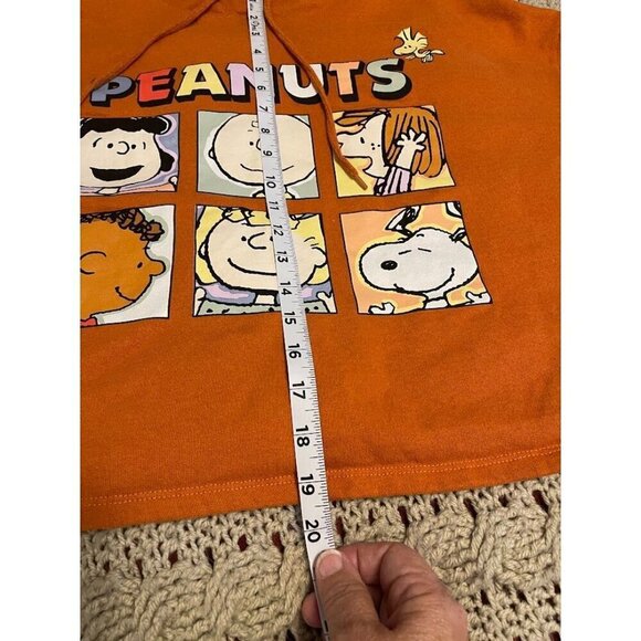 Peanuts Womens Hoodie Long Sleeve Cartoon Characters Print L 60% Cotton 40% Poly - Picture 10 of 10